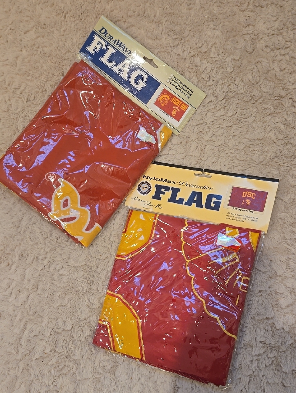 USC Red & Gold Decorative Flags (Set of 2) NWT